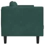 Sofá con cojines 2 plazas terciopelo verde oscuro de , Sofás - Ref: Foro24-372634, Precio: 237,85 €, Descuento: %
