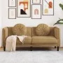 Sofá con cojines 2 plazas terciopelo marrón de , Sofás - Ref: Foro24-372641, Precio: 222,54 €, Descuento: %