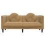 Sofá con cojines 2 plazas terciopelo marrón de , Sofás - Ref: Foro24-372641, Precio: 226,54 €, Descuento: %