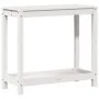 Mesa de plantación con estante madera pino blanco 82,5x35x75 cm de , Soportes para macetas - Ref: Foro24-832388, Precio: 72,7...