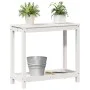 Mesa de plantación con estante madera pino blanco 82,5x35x75 cm de , Soportes para macetas - Ref: Foro24-832388, Precio: 72,7...