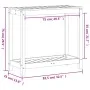 Mesa de plantación con estante madera pino blanco 82,5x35x75 cm de , Soportes para macetas - Ref: Foro24-832388, Precio: 72,7...