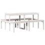 Mesa de pícnic madera maciza de pino blanco 160x134x75 cm de , Mesas de jardín - Ref: Foro24-832563, Precio: 146,85 €, Descue...