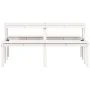 Mesa de pícnic madera maciza de pino blanco 160x134x75 cm de , Mesas de jardín - Ref: Foro24-832563, Precio: 145,48 €, Descue...