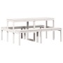Mesa de pícnic madera maciza de pino blanco 160x134x75 cm de , Mesas de jardín - Ref: Foro24-832563, Precio: 146,85 €, Descue...