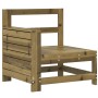 Sofá de jardín con reposabrazos madera impregnada 69x62x70,5cm de , Sofás de exterior - Ref: Foro24-844887, Precio: 63,97 €, ...