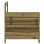 Sofá de jardín con reposabrazos madera impregnada 69x62x70,5cm de , Sofás de exterior - Ref: Foro24-844887, Precio: 63,97 €, ...