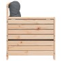 Sofá de jardín con reposabrazos y cojín madera maciza de pino de , Sofás de exterior - Ref: Foro24-844914, Precio: 85,09 €, D...