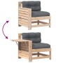 Sofá de jardín con reposabrazos y cojín madera maciza de pino de , Sofás de exterior - Ref: Foro24-844914, Precio: 85,09 €, D...