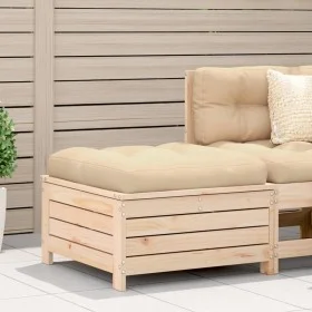 Garden stool solid pine wood 62x63.5x32 cm by , Outdoor sofas - Ref: Foro24-844898, Price: 58,25 €, Discount: %