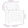Taburete de jardín madera maciza Douglas 62x31,5x52 cm de , Sofás de exterior - Ref: Foro24-844891, Precio: 59,81 €, Descuent...