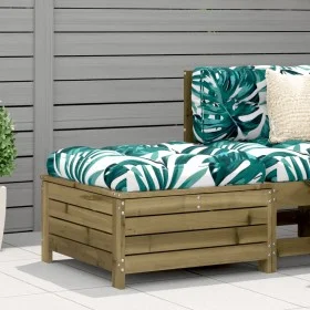 Garden stool impregnated pine wood 62x63.5x32 cm by , Outdoor sofas - Ref: Foro24-844902, Price: 76,08 €, Discount: %