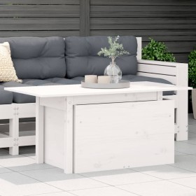 Mesa de jardín madera maciza de pino blanca 100x50x75 cm de , Mesas de jardín - Ref: Foro24-844909, Precio: 70,72 €, Descuent...