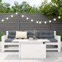 Mesa de jardín madera maciza de pino blanca 100x50x75 cm de , Mesas de jardín - Ref: Foro24-844909, Precio: 70,72 €, Descuent...