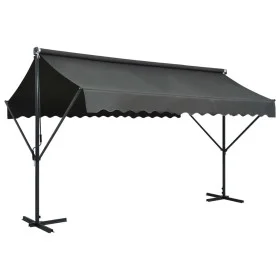 Toldo de pie independiente gris antracita 400x300 cm de vidaXL, Sombrillas - Ref: Foro24-145886, Precio: 326,93 €, Descuento: %