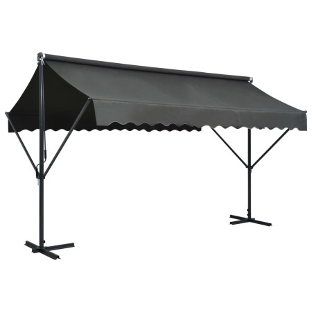 Toldo de pie independiente gris antracita 400x300 cm de vidaXL, Sombrillas - Ref: Foro24-145886, Precio: 433,66 €, Descuento: %