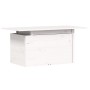 Mesa de jardín madera maciza de pino blanca 100x50x75 cm de , Mesas de jardín - Ref: Foro24-844909, Precio: 70,72 €, Descuent...