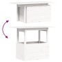Mesa de jardín madera maciza de pino blanca 100x50x75 cm de , Mesas de jardín - Ref: Foro24-844909, Precio: 70,72 €, Descuent...