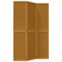 Biombo separador de 3 paneles madera maciza paulownia marrón de , Divisores de ambientes - Ref: Foro24-358814, Precio: 92,53 ...