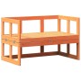 Banco sofá de jardín extensible madera maciza de pino marrón de , Bancos de jardín - Ref: Foro24-844659, Precio: 139,14 €, De...