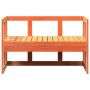 Banco sofá de jardín extensible madera maciza de pino marrón de , Bancos de jardín - Ref: Foro24-844659, Precio: 139,14 €, De...