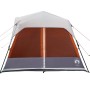 Tienda familiar con LED 9 personas apertura rápida gris naranja de , Tiendas de campaña - Ref: Foro24-94312, Precio: 276,59 €...