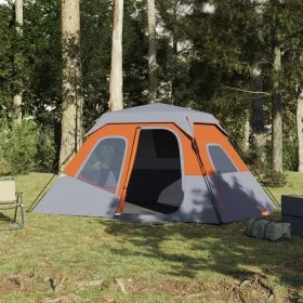 Tienda familiar 6 personas impermeable apertura rápida gris de , Tiendas de campaña - Ref: Foro24-94297, Precio: 146,12 €, De...