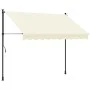Toldo retráctil de tela y acero crema 250x150 cm de , Toldos - Ref: Foro24-368746, Precio: 82,23 €, Descuento: %