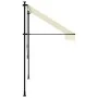 Toldo retráctil de tela y acero crema 250x150 cm de , Toldos - Ref: Foro24-368746, Precio: 82,23 €, Descuento: %