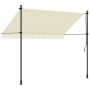 Toldo retráctil de tela y acero crema 250x150 cm de , Toldos - Ref: Foro24-368746, Precio: 83,65 €, Descuento: %