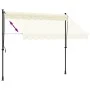 Toldo retráctil de tela y acero crema 250x150 cm de , Toldos - Ref: Foro24-368746, Precio: 82,23 €, Descuento: %