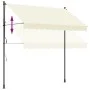Toldo retráctil de tela y acero crema 250x150 cm de , Toldos - Ref: Foro24-368746, Precio: 82,23 €, Descuento: %