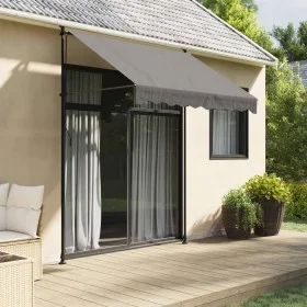 Anthracite gray fabric and steel retractable awning 200x150 cm by , Awnings - Ref: Foro24-368738, Price: 75,98 €, Discount: %