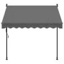 Toldo retráctil de tela y acero gris antracita 200x150 cm de , Toldos - Ref: Foro24-368738, Precio: 75,98 €, Descuento: %