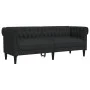 Chesterfield 3-Sitzer-Sofa aus schwarzem Stoff von , Sofas - Ref: Foro24-372558, Preis: 318,64 €, Rabatt: %
