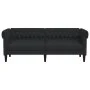 Chesterfield 3-Sitzer-Sofa aus schwarzem Stoff von , Sofas - Ref: Foro24-372558, Preis: 318,64 €, Rabatt: %