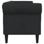 Chesterfield 3-Sitzer-Sofa aus schwarzem Stoff von , Sofas - Ref: Foro24-372558, Preis: 318,64 €, Rabatt: %