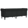 Sofá Chesterfield de 3 plazas tela negro de , Sofás - Ref: Foro24-372558, Precio: 325,96 €, Descuento: %