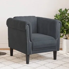 Sillón de terciopelo gris oscuro de , Sofás - Ref: Foro24-372566, Precio: 174,82 €, Descuento: %