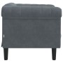 Sillón de terciopelo gris oscuro de , Sofás - Ref: Foro24-372566, Precio: 177,31 €, Descuento: %