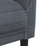 Sillón de terciopelo gris oscuro de , Sofás - Ref: Foro24-372566, Precio: 177,31 €, Descuento: %