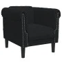 Sillón de terciopelo negro de , Sofás - Ref: Foro24-372570, Precio: 175,29 €, Descuento: %