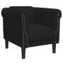Sillón de terciopelo negro de , Sofás - Ref: Foro24-372570, Precio: 177,63 €, Descuento: %