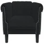 Sillón de terciopelo negro de , Sofás - Ref: Foro24-372570, Precio: 175,29 €, Descuento: %