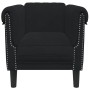 Sillón de terciopelo negro de , Sofás - Ref: Foro24-372570, Precio: 177,63 €, Descuento: %
