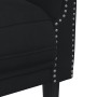 Sillón de terciopelo negro de , Sofás - Ref: Foro24-372570, Precio: 177,63 €, Descuento: %