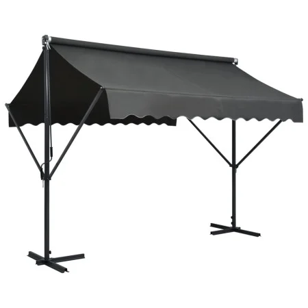 Toldo de pie independiente gris antracita 300x300 cm de vidaXL, Sombrillas - Ref: Foro24-145885, Precio: 285,09 €, Descuento: %