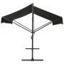 Toldo de pie independiente gris antracita 300x300 cm de vidaXL, Sombrillas - Ref: Foro24-145885, Precio: 285,09 €, Descuento: %