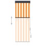 Estor enrollable de exterior blanco y naranja 60x250 cm de vidaXL, Persianas y estores - Ref: Foro24-145945, Precio: 39,88 €,...