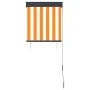 Estor enrollable de exterior blanco y naranja 60x250 cm de vidaXL, Persianas y estores - Ref: Foro24-145945, Precio: 39,34 €,...